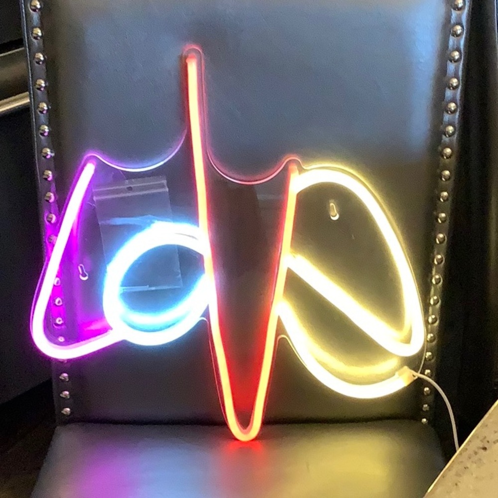 LOVE neon wall sign